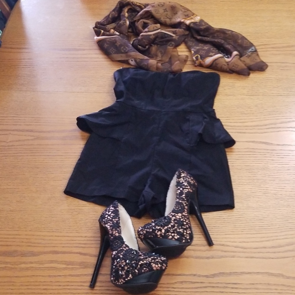 Charlotte Russe Black Romper